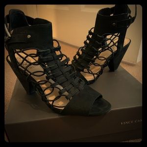 Black Vince Camuto sandals